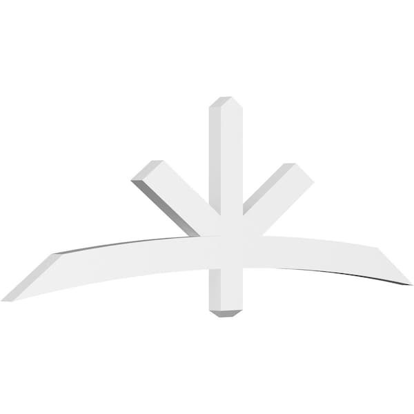 Ekena Millwork Alberta Architectural Grade PVC Gable Bracket, 72"W x 24"H x 2"D x 4"F, 8/12 Pitch GBP072X24X0204ALB00 - main
